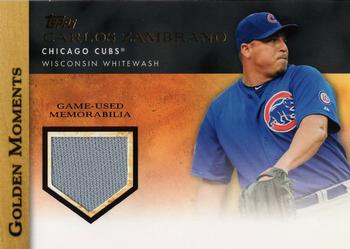 2012 Topps - Golden Moments Relics #GMR-CZA Carlos Zambrano Front