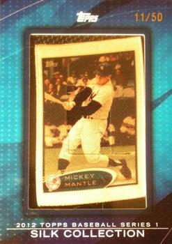 2012 Topps - Silk Collection #NNO Mickey Mantle Front