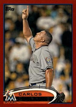 2012 Topps - Red #425 Carlos Zambrano Front