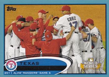 2012 Topps - Blue #217 Texas Rangers Front