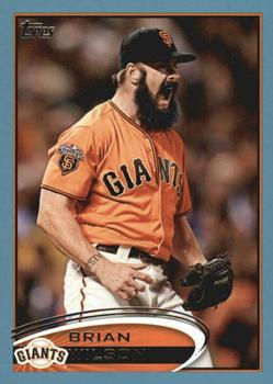 2012 Topps - Blue #260 Brian Wilson Front