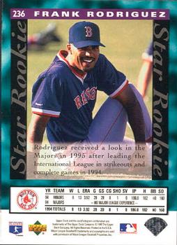 1995 Upper Deck #236 Frank Rodriguez Back