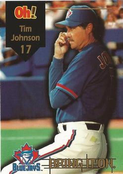 1998 Oh Henry! Toronto Blue Jays SGA #NNO Tim Johnson Front
