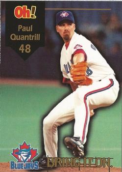 1998 Oh Henry! Toronto Blue Jays SGA #NNO Paul Quantrill Front