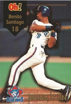 1998 Oh Henry! Toronto Blue Jays SGA #NNO Benito Santiago Front