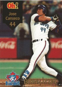 1998 Oh Henry! Toronto Blue Jays SGA #NNO Jose Canseco Front