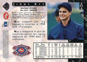 1995 Post Canada Anniversary Edition #10 Jimmy Key Back