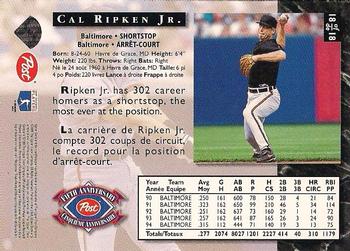 1995 Post Canada Anniversary Edition #18 Cal Ripken Jr. Back
