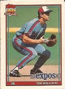 1991 Topps Cracker Jack Series Two #21 Tim Wallach Front
