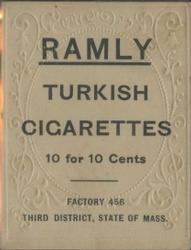 1909 Ramly Cigarettes T204 #NNO Wild Bill Donovan Back