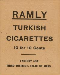 1909 Ramly Cigarettes T204 #NNO Frank Arellanes Back