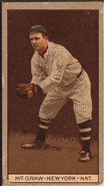 1912 American Tobacco Company Brown Background (T207) #NNO John McGraw Front