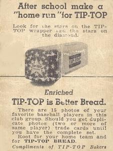 1947 Tip Top (D323) #NNO Vern Stephens Back