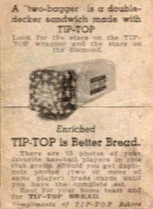 1947 Tip Top (D323) #NNO Ernie Lombardi Back