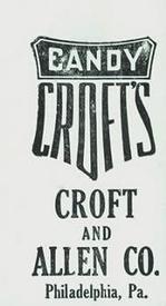 1909 Croft's Candy E92 #NNO Eddie Collins Back