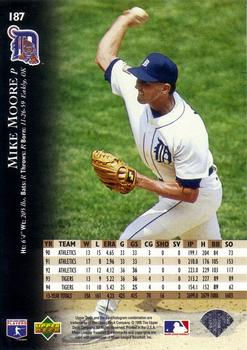 1995 Upper Deck - Electric Diamond #187 Mike Moore Back