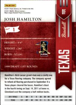 2011 Playoff Contenders #1 Josh Hamilton Back