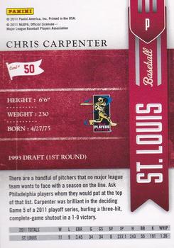 2011 Playoff Contenders #50 Chris Carpenter Back
