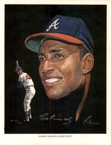 1966 Pure Oil Volpe Atlanta Braves #NNO Rico Carty Front