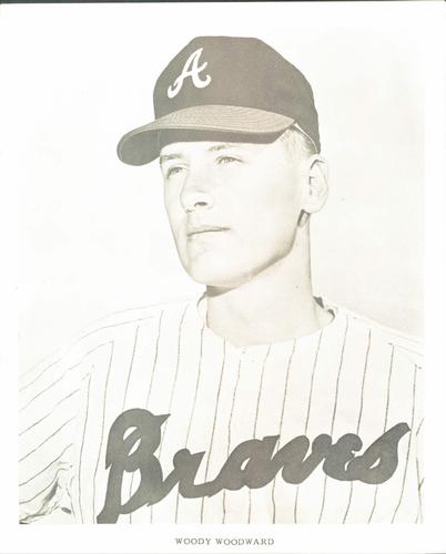 1968 Atlanta Braves 8x10 Photocards #NNO Woody Woodward Front