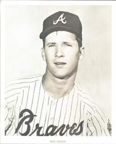 1969 Atlanta Braves Photocards 8x10 #NNO Bob Didier Front