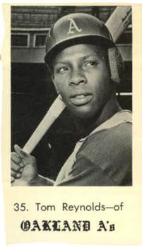 1969 Bob Solon Jack in the Box Oakland Athletics #NNO Tom Reynolds Front