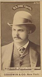 1887-90 Old Judge (N172) #NNO George Burnham Front