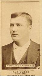 1887-90 Old Judge (N172) #NNO Davis Rowe Front
