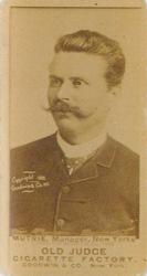 1887-90 Old Judge (N172) #NNO Jim Mutrie Front