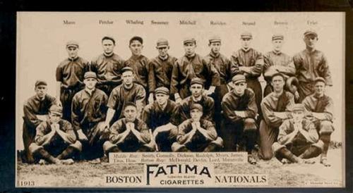 1913 Fatima Teams (T200) #NNO Boston Braves Front
