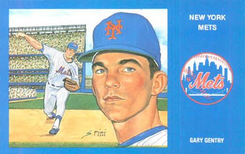 1989 Historic Limited Editions 1969 New York Mets Postcards #13 Gary Gentry Front