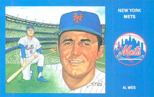 1989 Historic Limited Editions 1969 New York Mets Postcards #29 Al Weis Front
