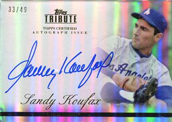 2012 Topps Tribute - Autographs #TA-SK Sandy Koufax Front