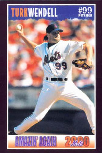 2000 New York Mets Marc S. Levine  #30 Turk Wendell Front