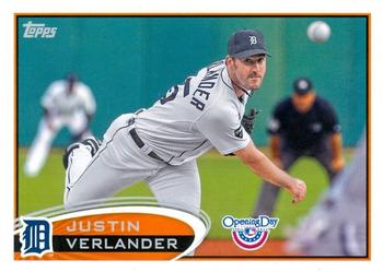 2012 Topps Opening Day #113 Justin Verlander Front