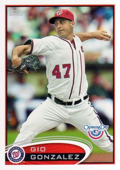2012 Topps Opening Day #76 Gio Gonzalez Front