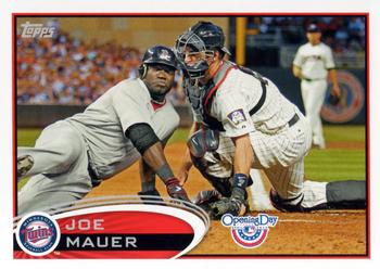 2012 Topps Opening Day #80 Joe Mauer Front