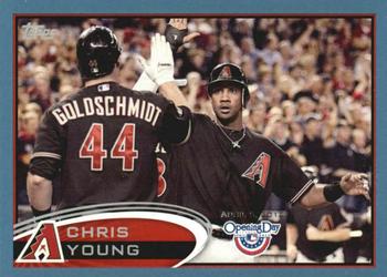2012 Topps Opening Day - Blue #9 Chris Young Front