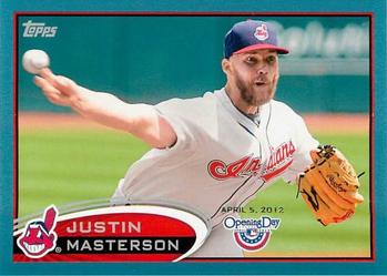 2012 Topps Opening Day - Blue #58 Justin Masterson Front