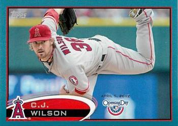 2012 Topps Opening Day - Blue #61 C.J. Wilson Front