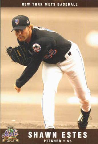 2002 New York Mets Marc S. Levine Photocards #10 Shawn Estes Front