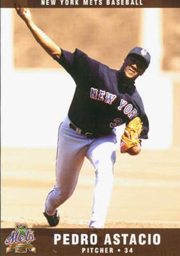 2002 New York Mets Marc S. Levine Photocards #3 Pedro Astacio Front