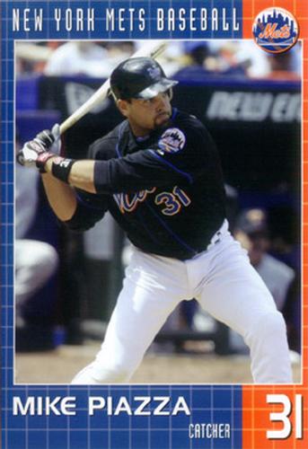2004 New York Mets Marc S. Levine Photocards #NNO Mike Piazza Front
