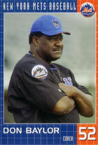 2004 New York Mets Marc S. Levine Photocards #NNO Don Baylor Front