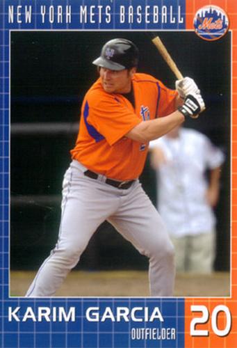 2004 New York Mets Marc S. Levine Photocards #NNO Karim Garcia Front