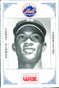 1991 The Wiz New York Mets #7 Sandy Alomar Front