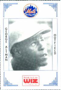 1991 The Wiz New York Mets #9 George Altman Front