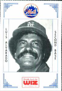 1991 The Wiz New York Mets #10 Luis Alvarado Front