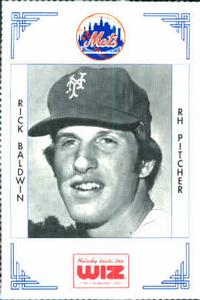 1991 The Wiz New York Mets #22 Rick Baldwin Front