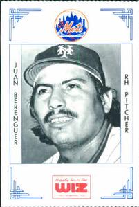 1991 The Wiz New York Mets #33 Juan Berenguer Front